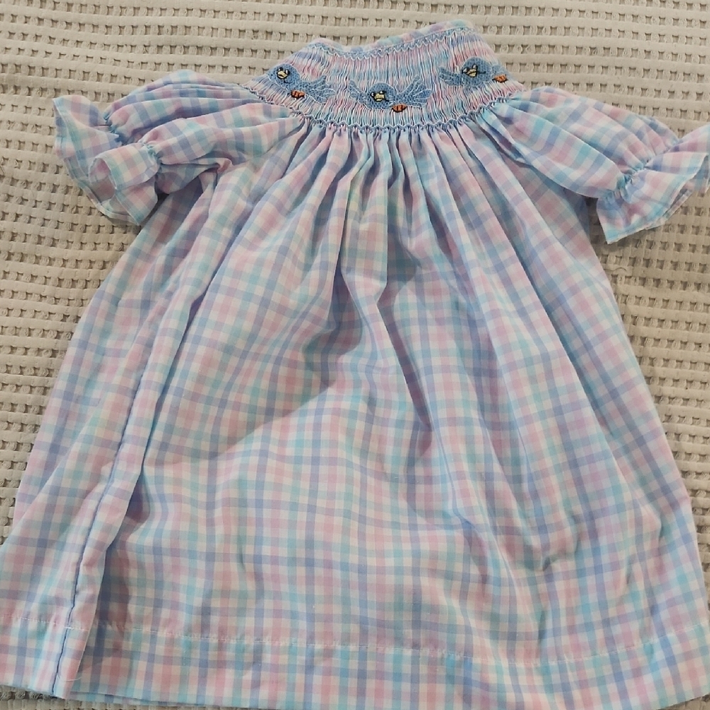 Pastel Plaid Baby Dress
